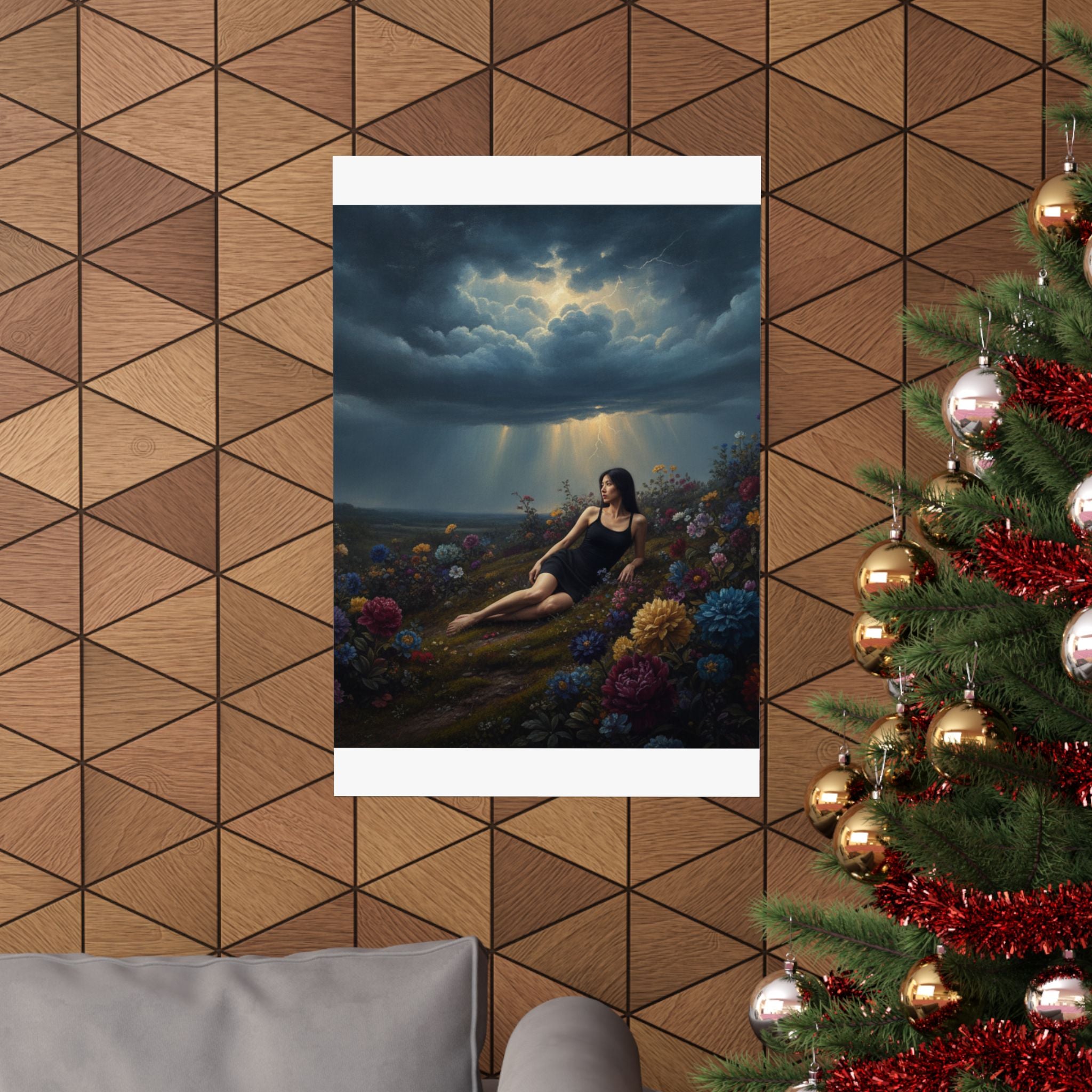 Dramatic Storm — Person — Matte Poster