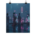 Neon Noir — Bellflowers (Asagao), From The Series Genji In Fashionable Modern Guise (Fūryū Y — Matte Poster