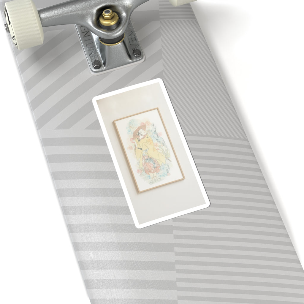 Watercolor — Arashi Otohachi I — Kiss-Cut Sticker