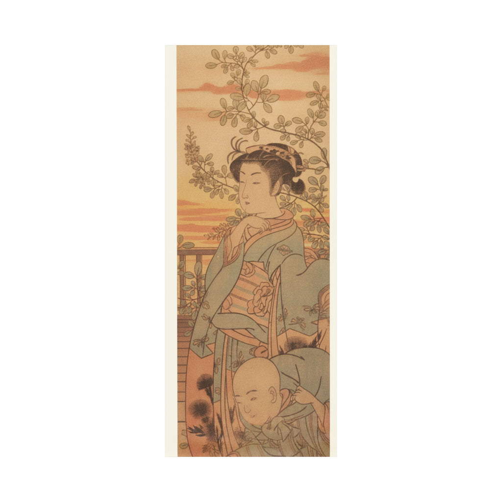 Southern Sunset — A Young Lady And Her Boy Servant — Matte Poster