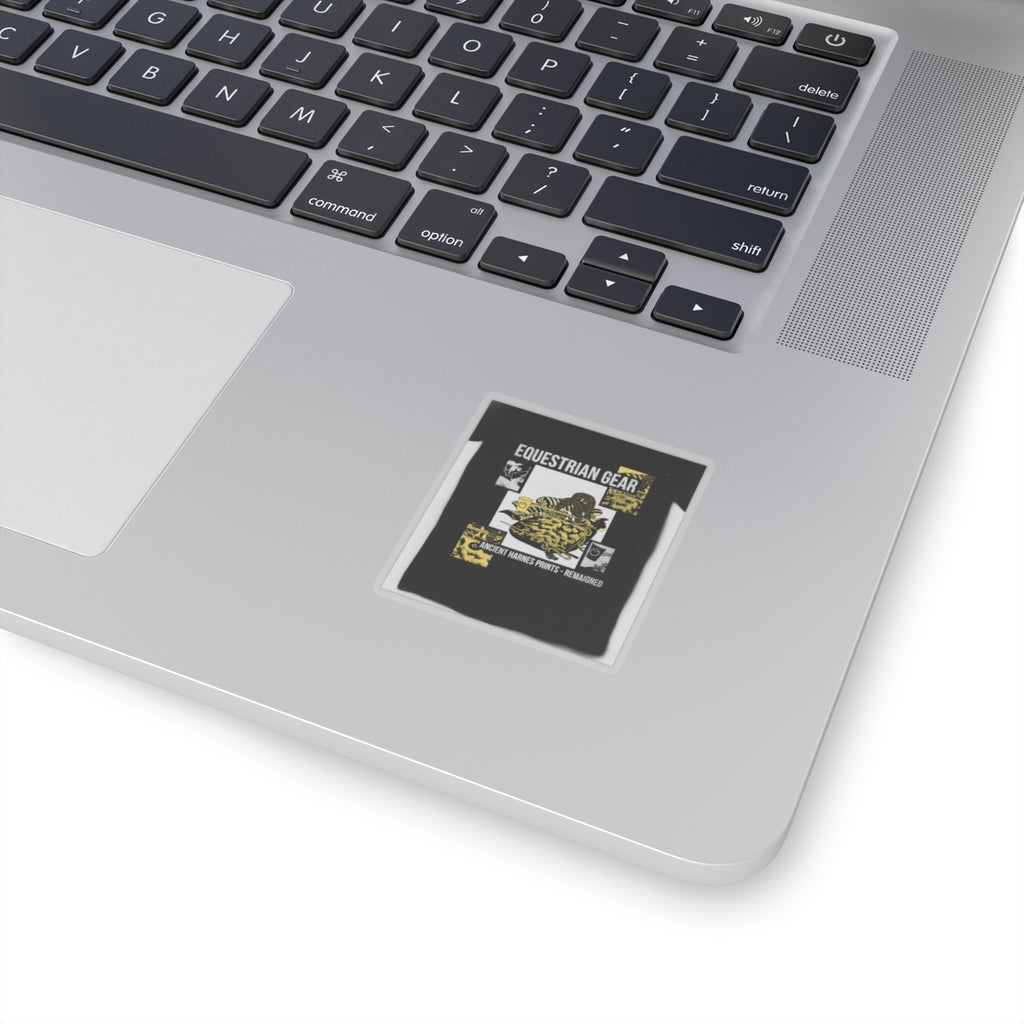 Streetwear Collage — Saddle, Horse-Dipper And Other Harness — Kiss-Cut Sticker
