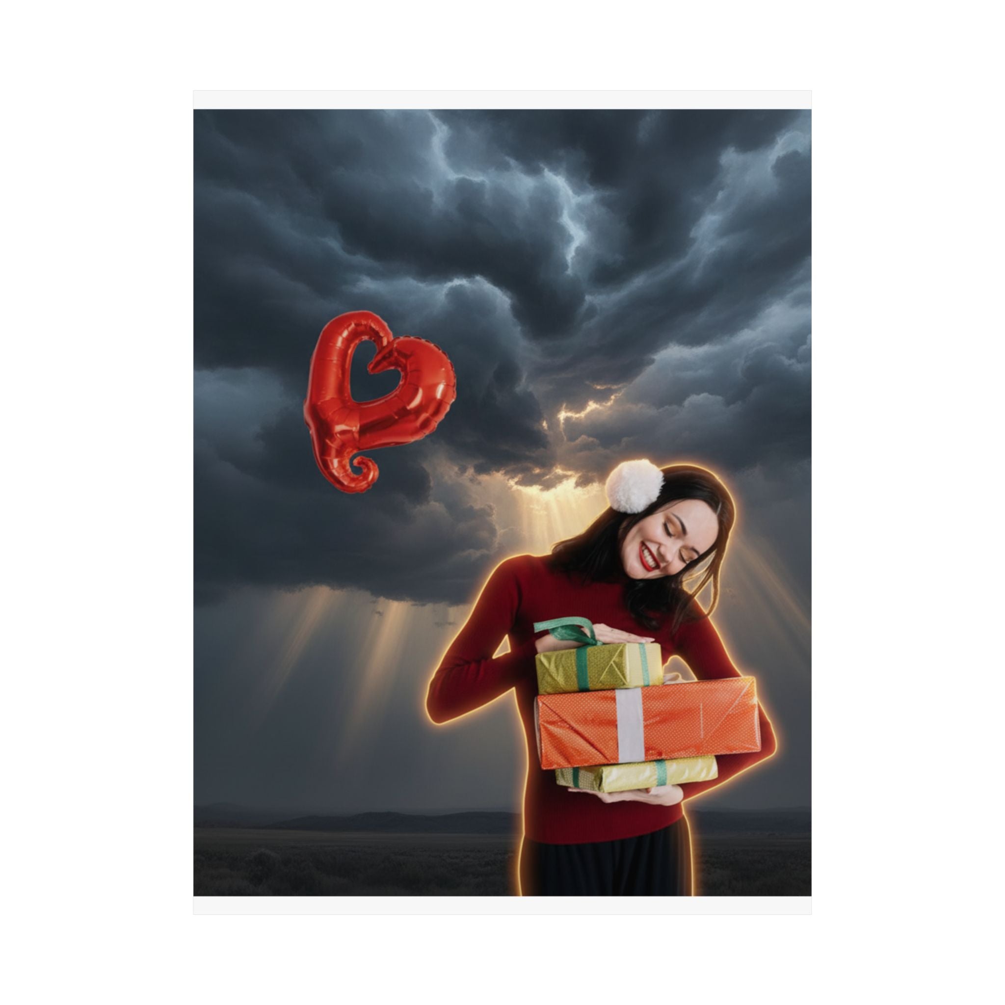 Dramatic Storm — Person — Matte Poster