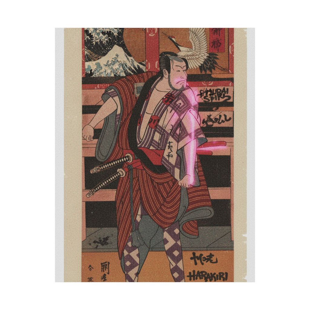 Japanese Street — The Actor Ichikawa Danjuro V As A Samurai — Matte Poster