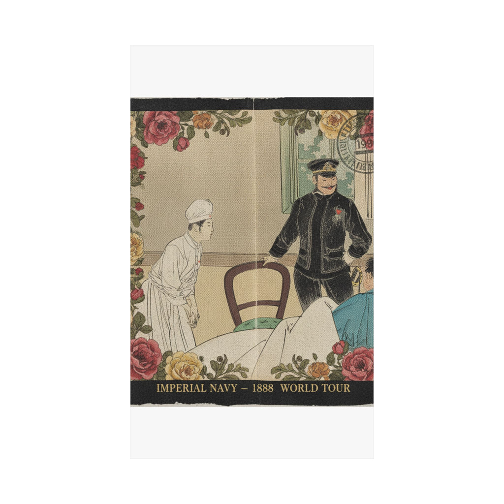 Vintage Bootleg — The Torpedo Officer (Suirai Shikan), Frontispiece Illustration From The Literary — Matte Poster