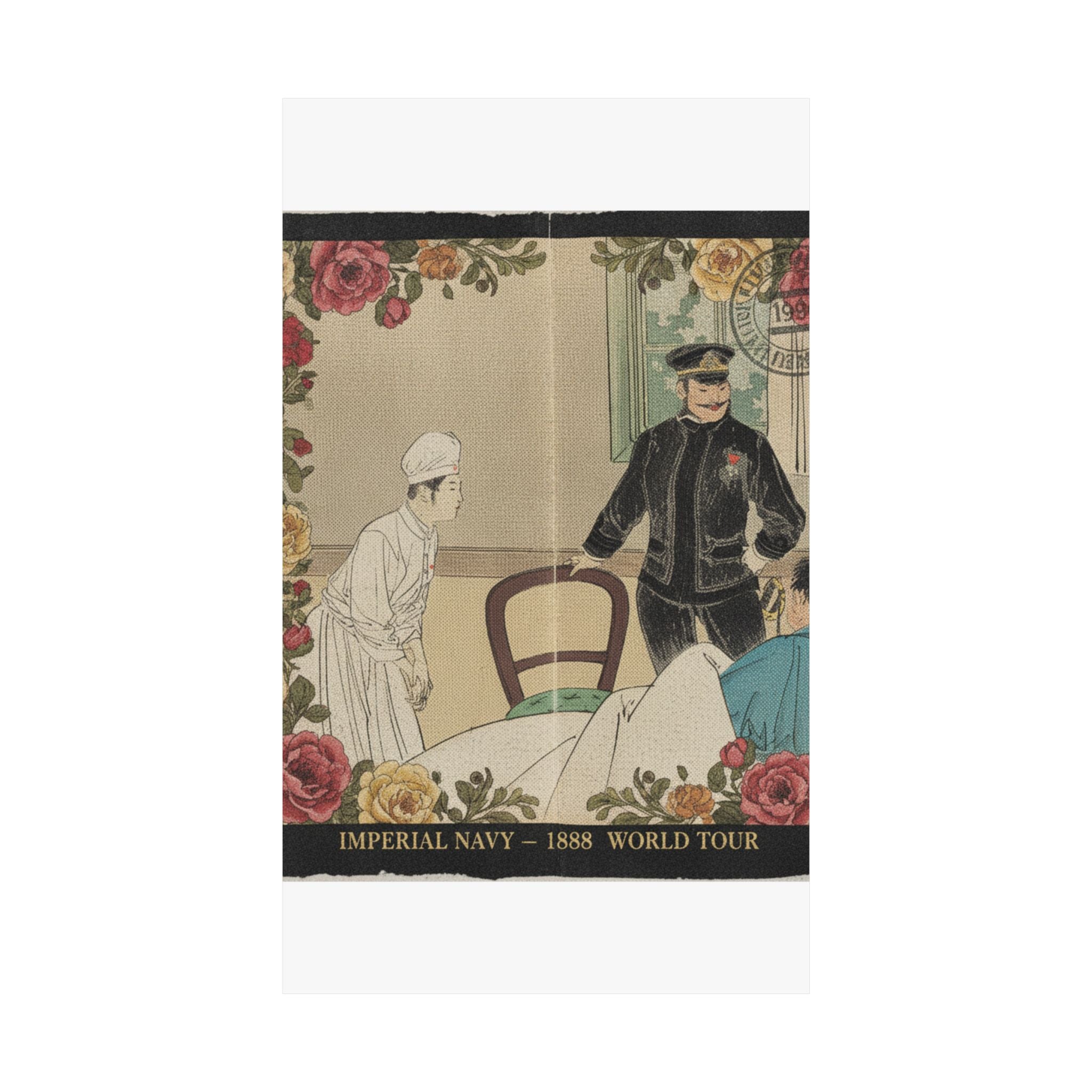 Vintage Bootleg — The Torpedo Officer (Suirai Shikan), Frontispiece Illustration From The Literary — Matte Poster