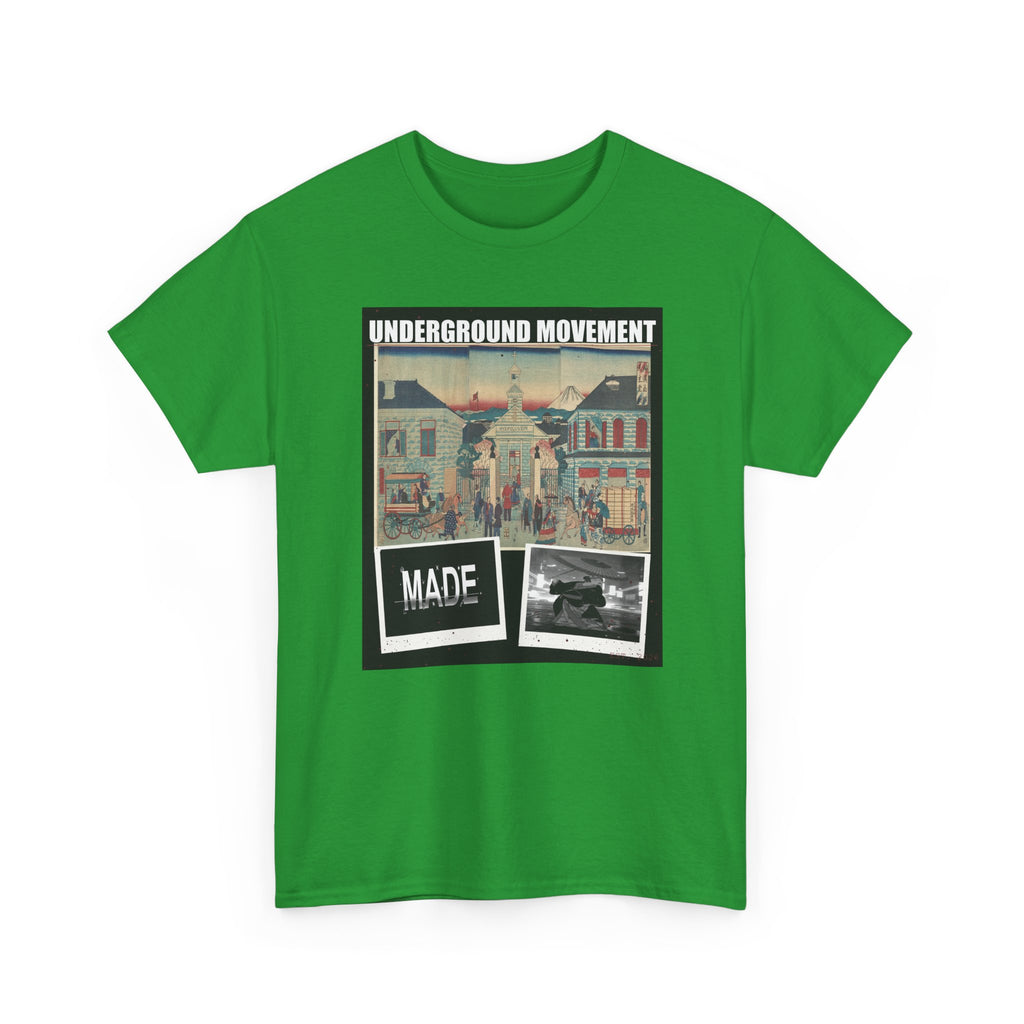 UNDERGROUND MOVEMENT | Illustration Of Foreign Residences And The Catholic Church In Yokohama (Yokohama Collage Tee — Graphic Tee