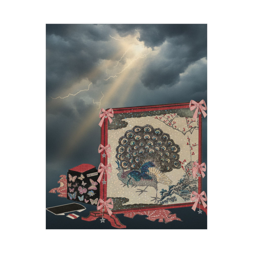Dramatic Storm — Screen And Lady'S Work-Box — Matte Poster