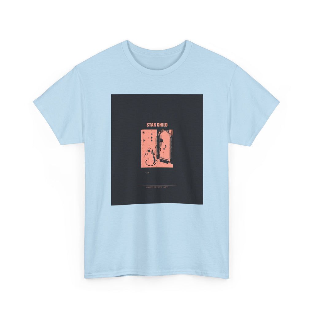 STAR CHILD Coral Duotone Screen Print Graphic Tee