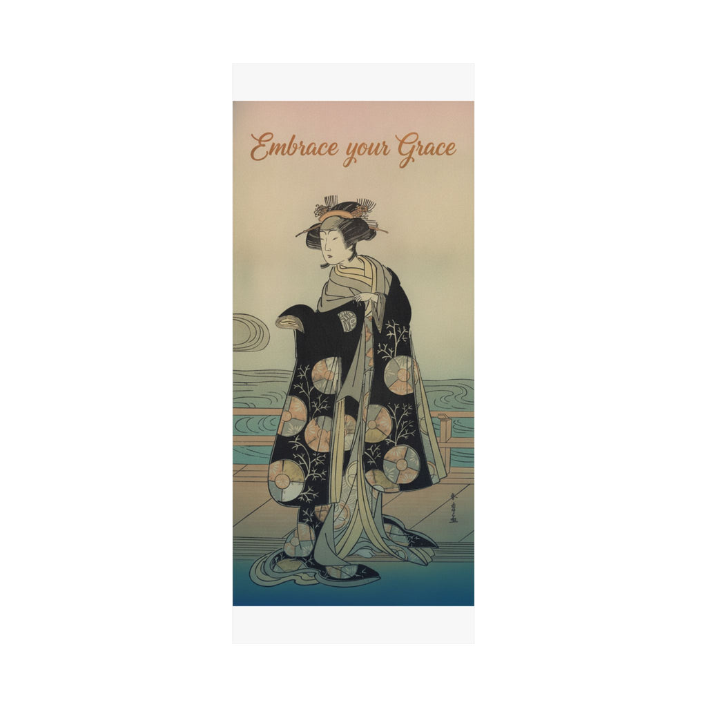 Affirmation — Yoshizawa Iroha As A Woman Standing On The Engawa Of A House By A River — Matte Poster