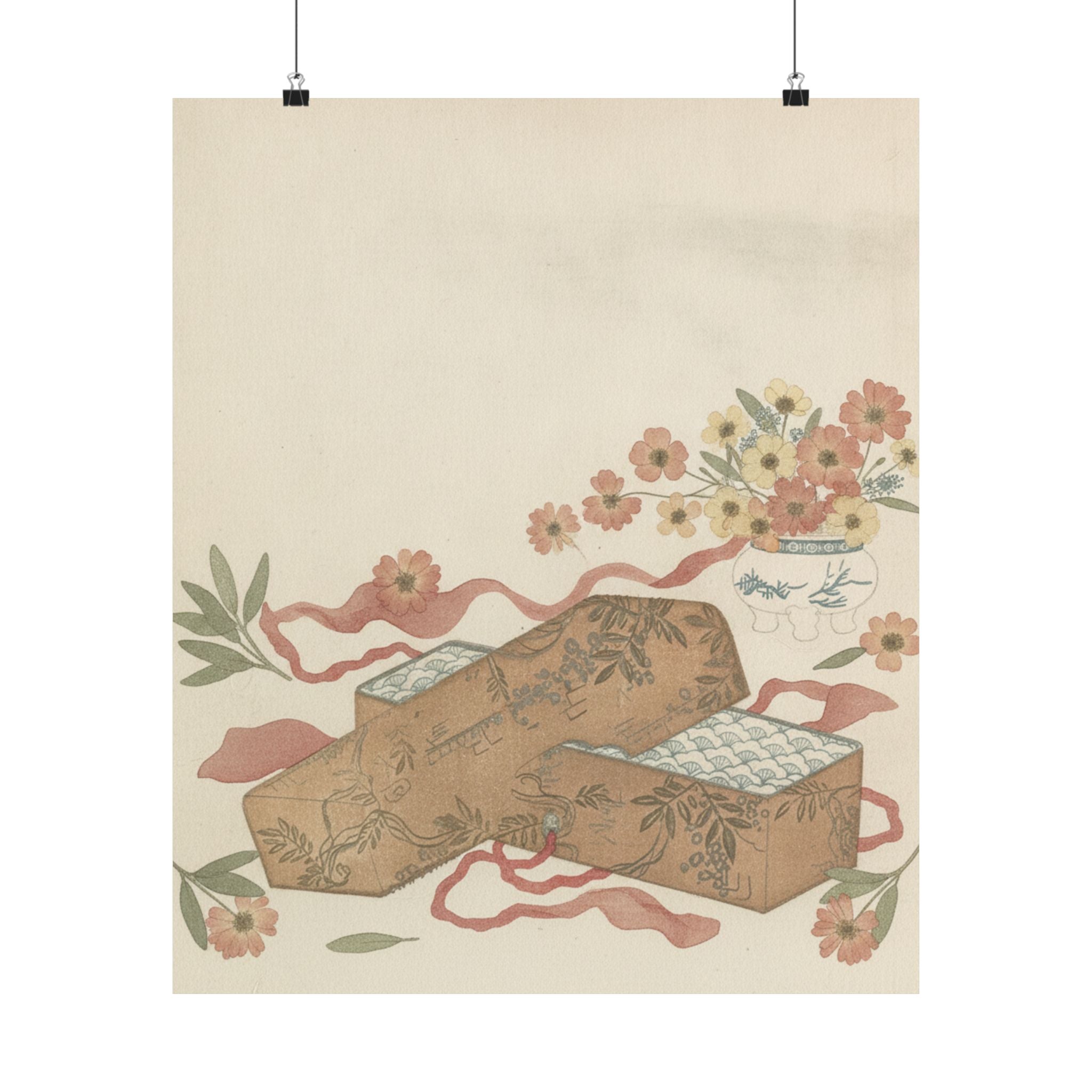 Botanical — Letter-Box With Letter And Potted Flower — Matte Poster