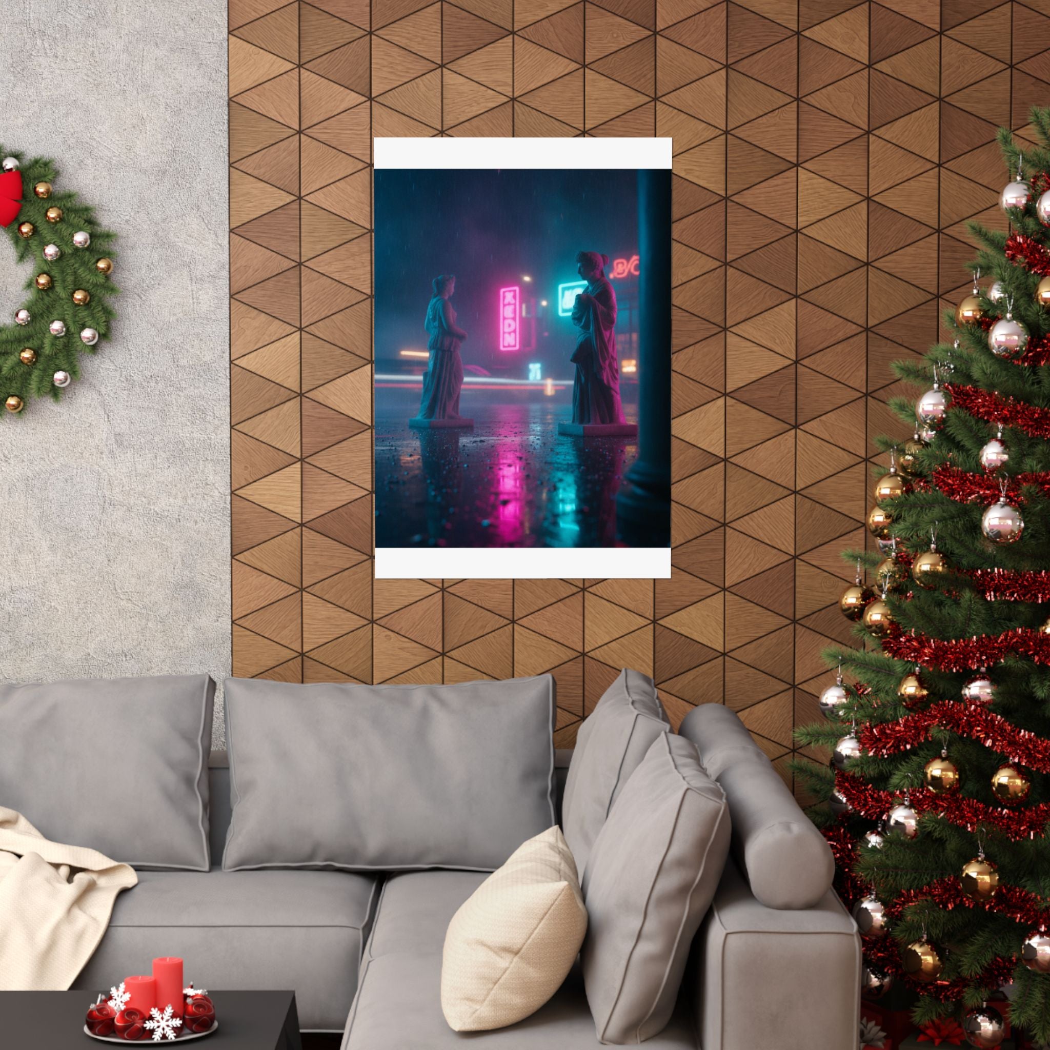 Neon Noir — Person — Matte Poster