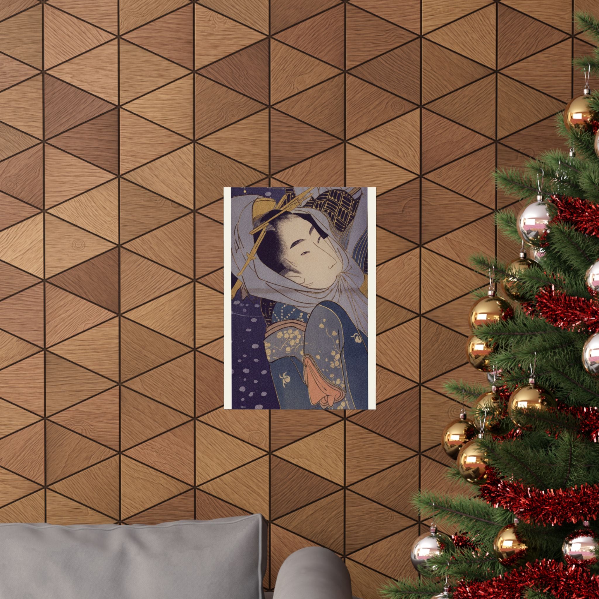 Celestial — Girl And Lover In Snow — Matte Poster