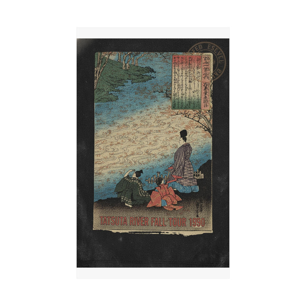 Vintage Bootleg — Poet With Two Pages On The Banks Of The Tatsuta — Matte Poster