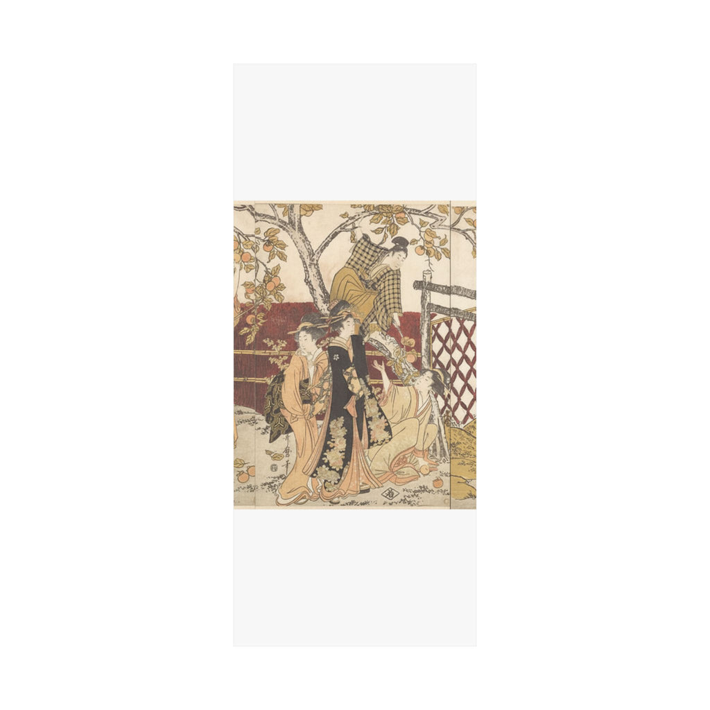 Botanical — Picking Persimmons (Kaki-Mogi) — Matte Poster