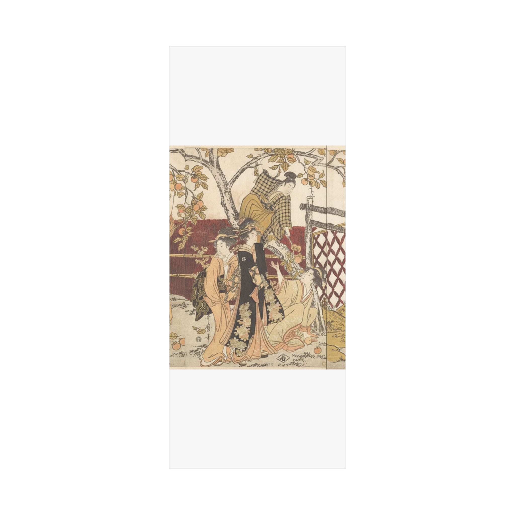 Botanical — Picking Persimmons (Kaki-Mogi) — Matte Poster