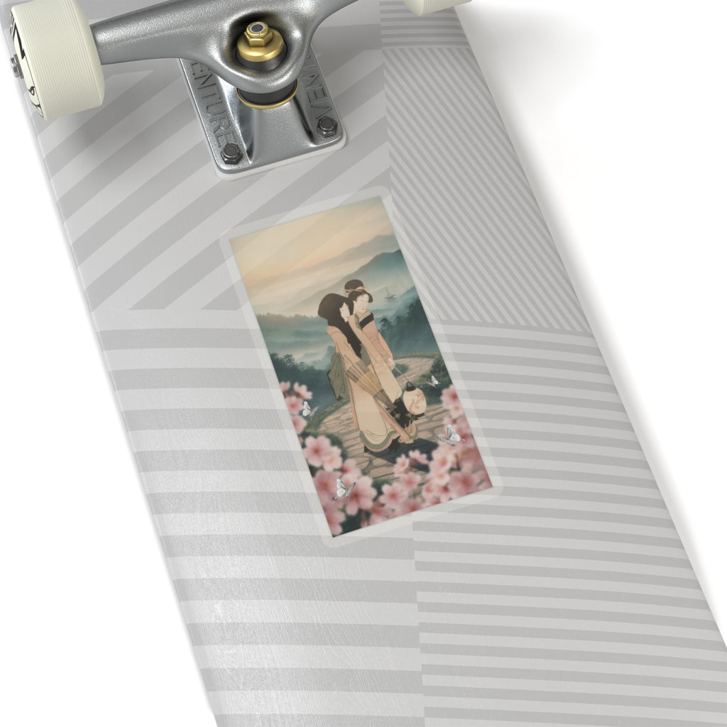 Scenic Nature — “Geisha” From The Series Three Amusements Of Contemporary Beauties (Tōsei Bijin  — Kiss-Cut Sticker