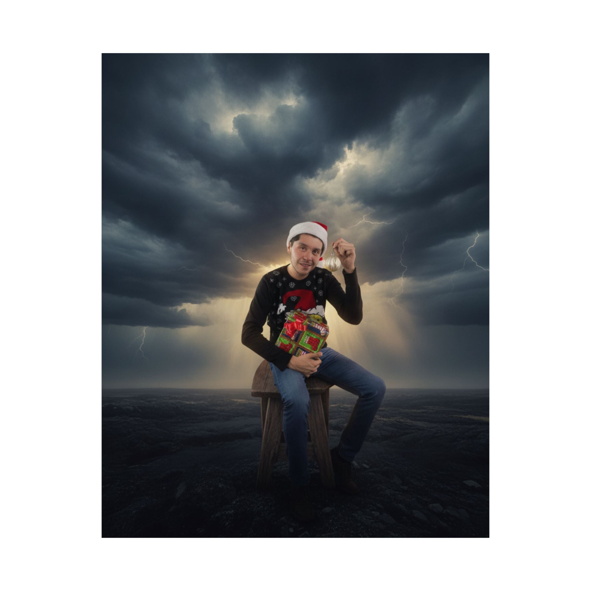 Dramatic Storm — Person — Matte Poster