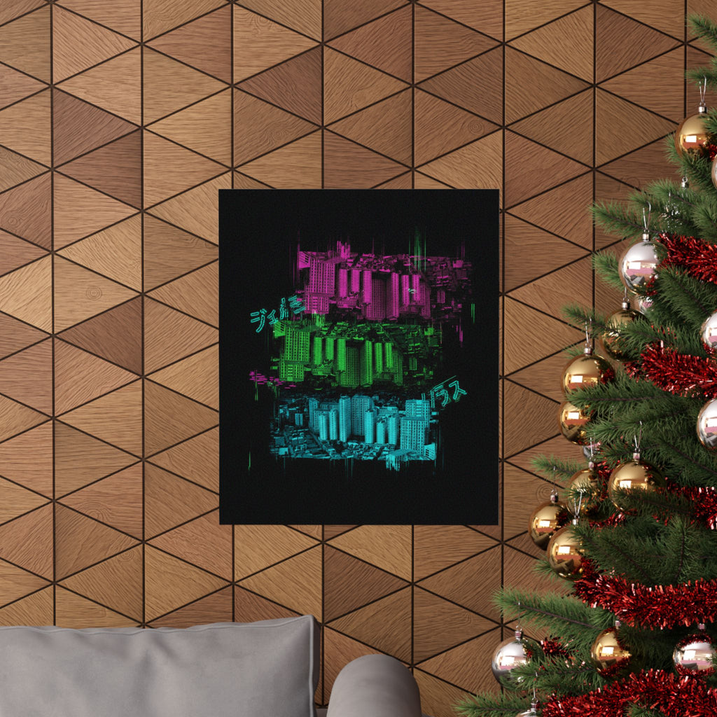 Glitch Culture — Cityscape — Matte Poster