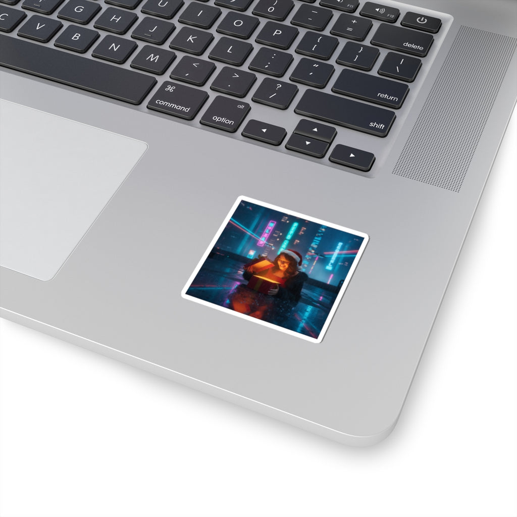 Neon Noir — Person — Kiss-Cut Sticker