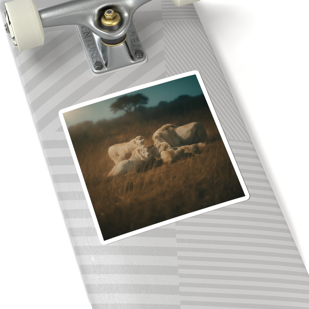 Cinematic — Lion — Kiss-Cut Sticker