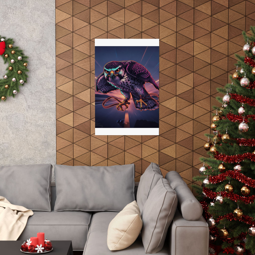 Fast Furious — Hawk Tied To Perch — Matte Poster