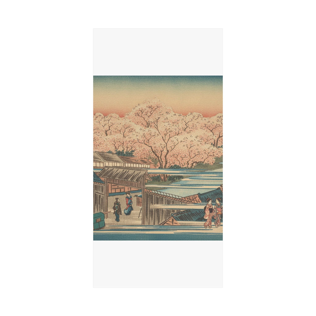 Scenic Nature — Morning Cherries At Yoshiwara — Matte Poster