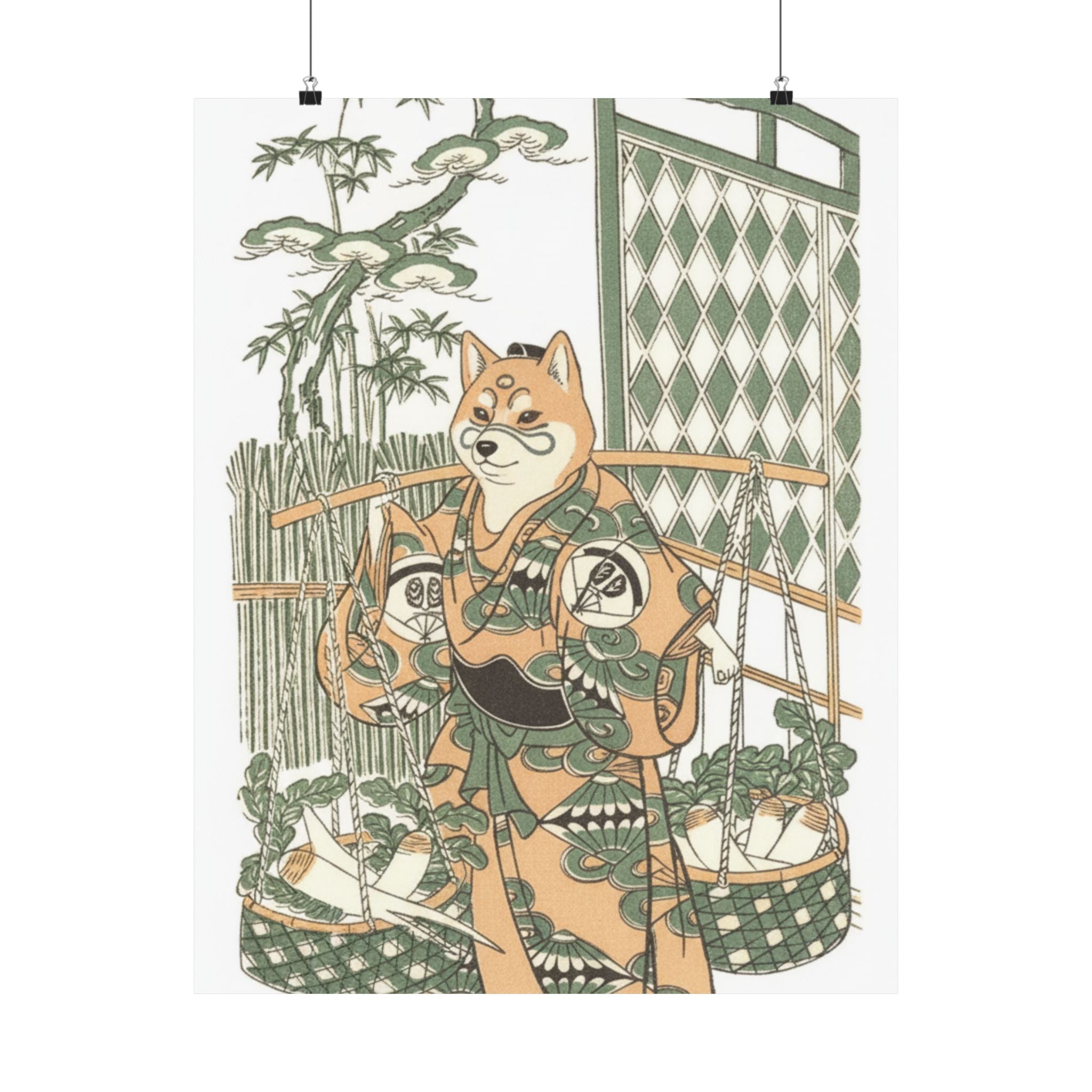 Ecommerce Main — Kabuki Actor Onoe Kikugorō I In The Belle Of Asakusa Temple (Keisei Asakusa No K — Matte Poster