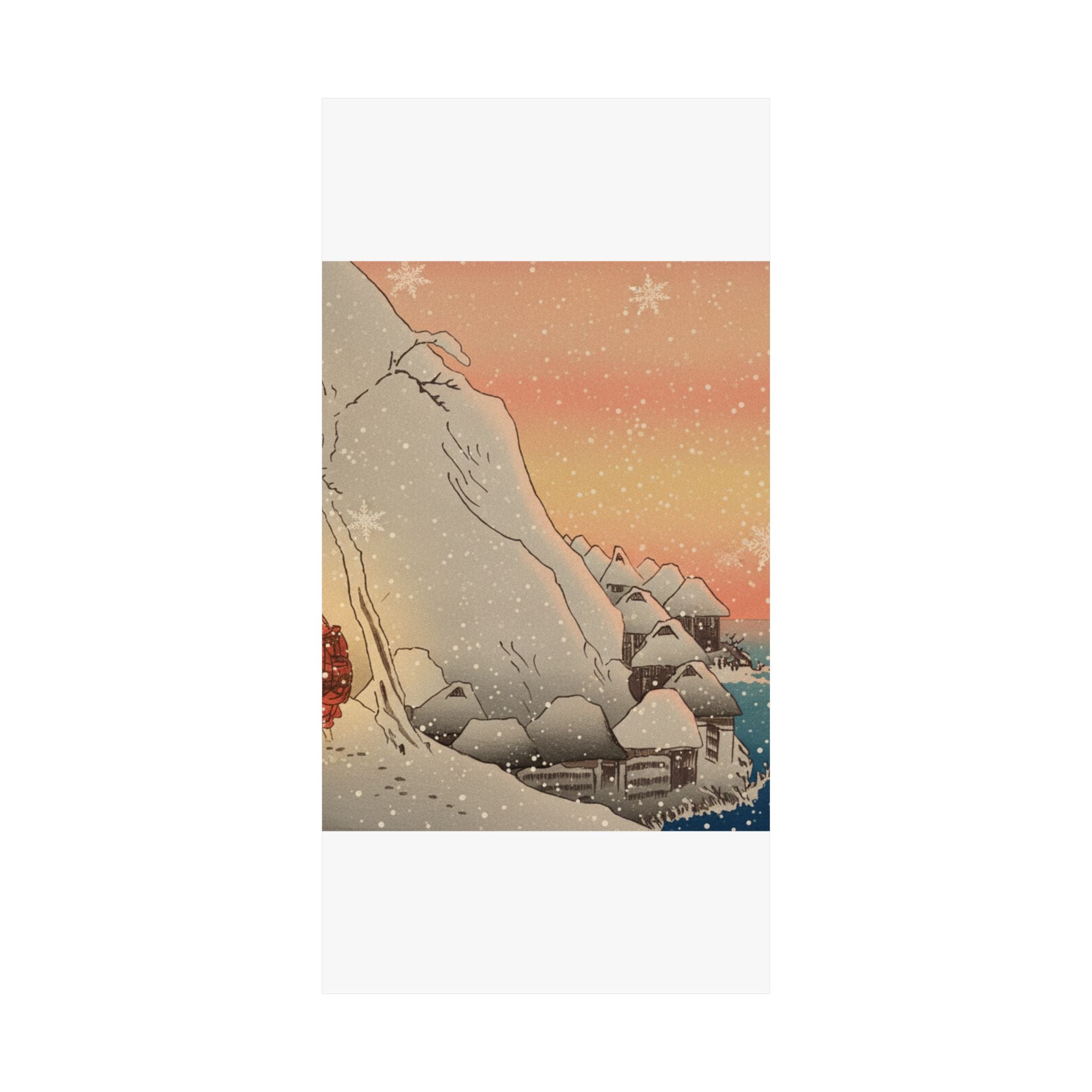 Southern Sunset — Nichiren In Snow At Tsukahara, Sodo Province — Matte Poster