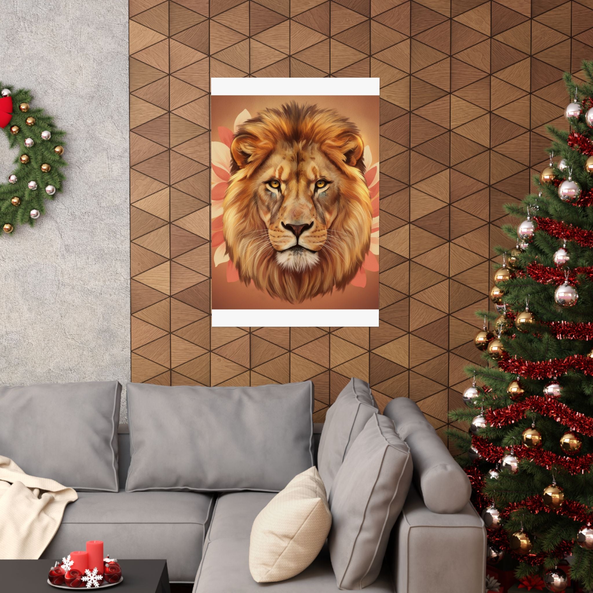 Southern Sunset — Lion — Matte Poster