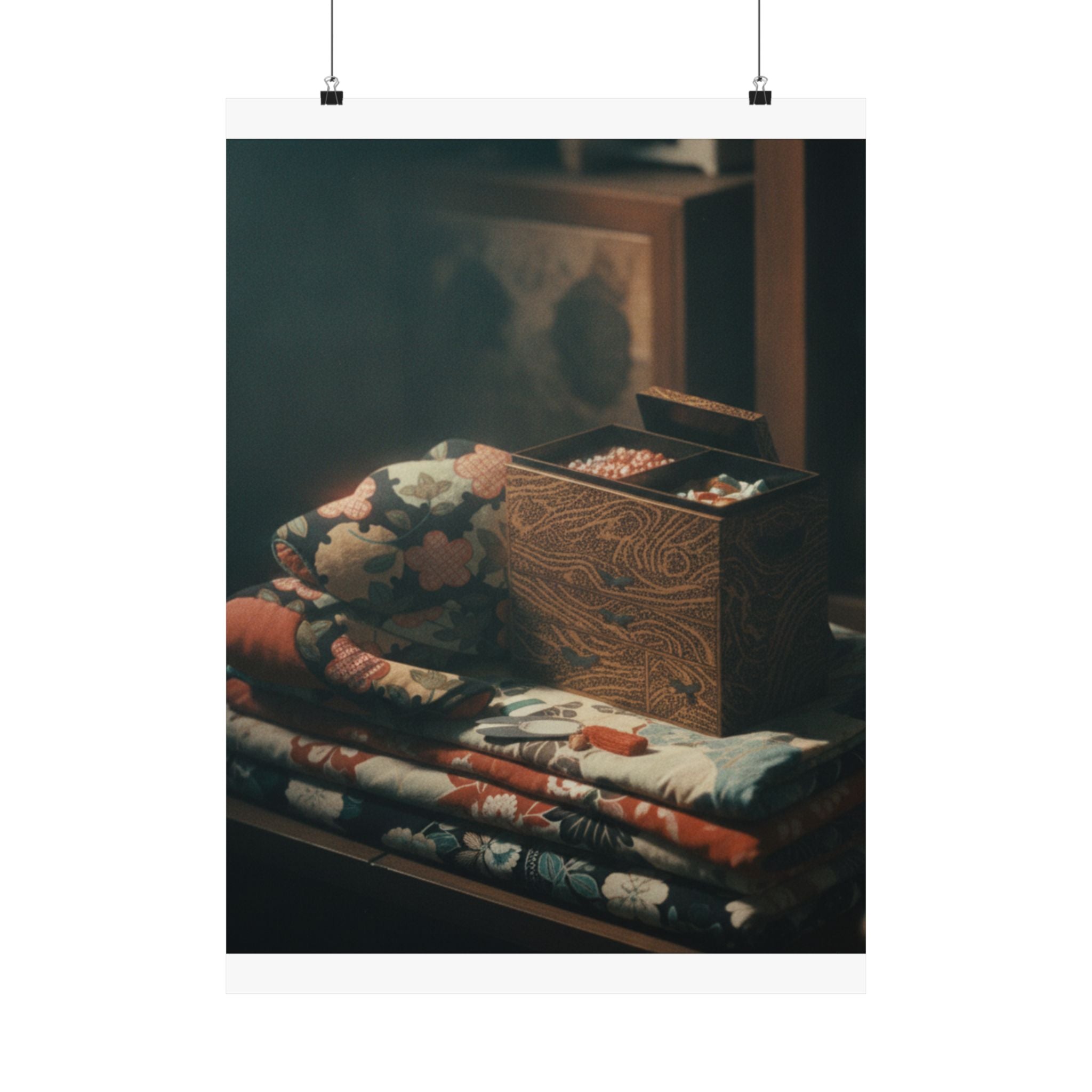 Cinematic — Lady'S Work-Box And Bed Clothing — Matte Poster