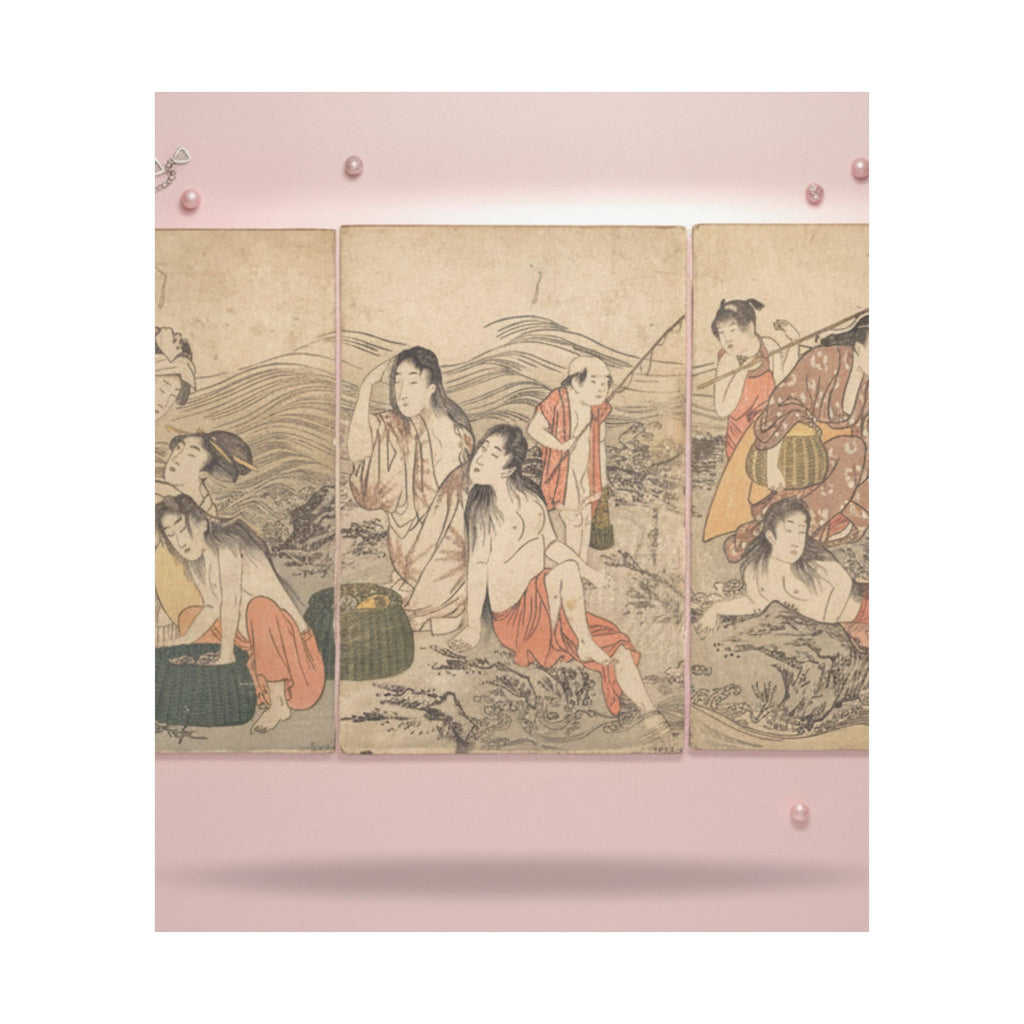 Product Marketing — Girl Fishers And Bathers — Matte Poster