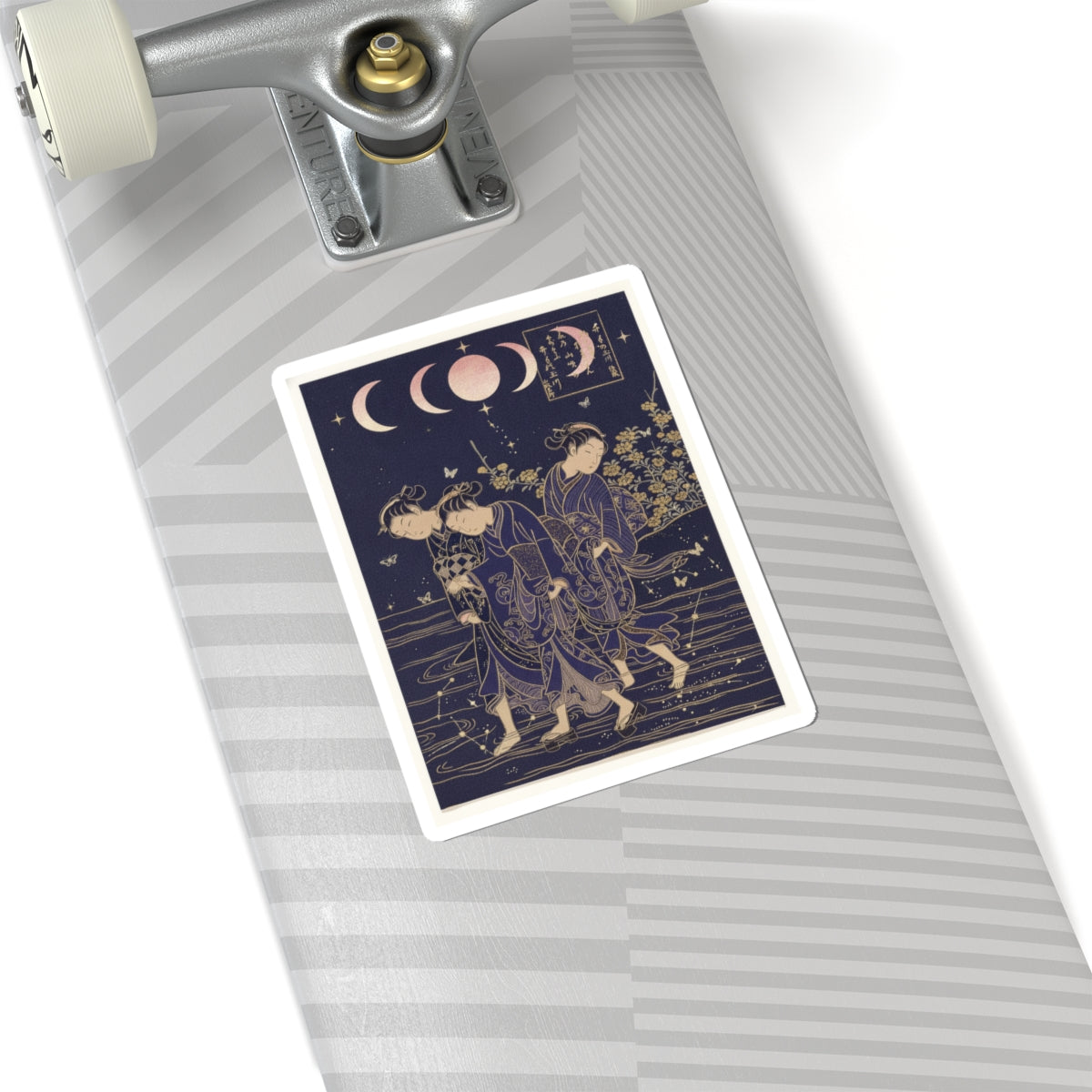 Celestial — The Tama River At Ide, Yamashiro Province — Kiss-Cut Sticker