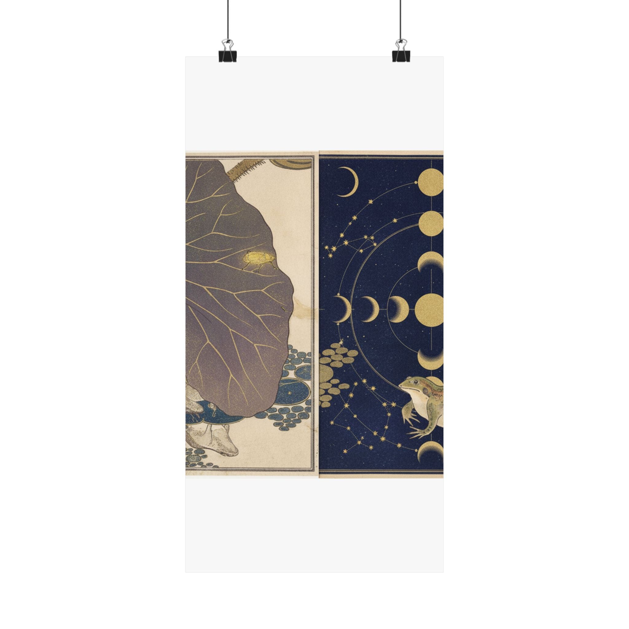 Celestial — Frog (Kaeru); Gold Beetle (Kogane Mushi), From The Picture Book Of Crawling Crea — Matte Poster