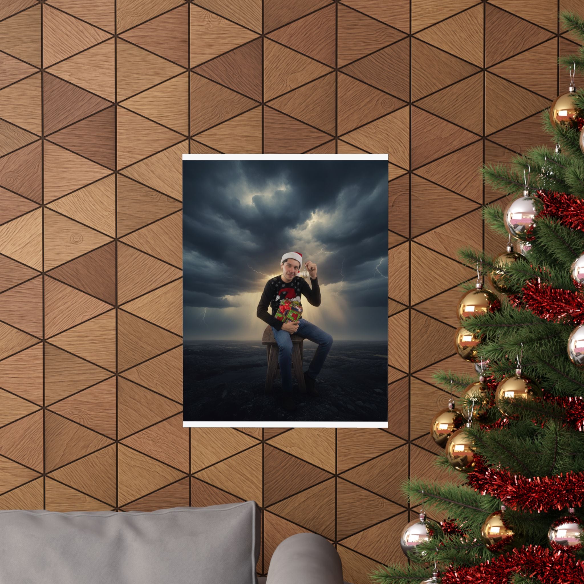 Dramatic Storm — Person — Matte Poster