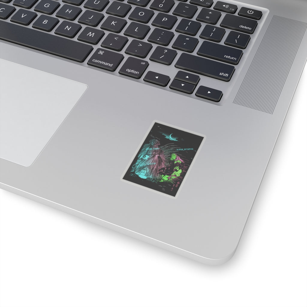 Glitch Culture — Trapping The Fox — Kiss-Cut Sticker