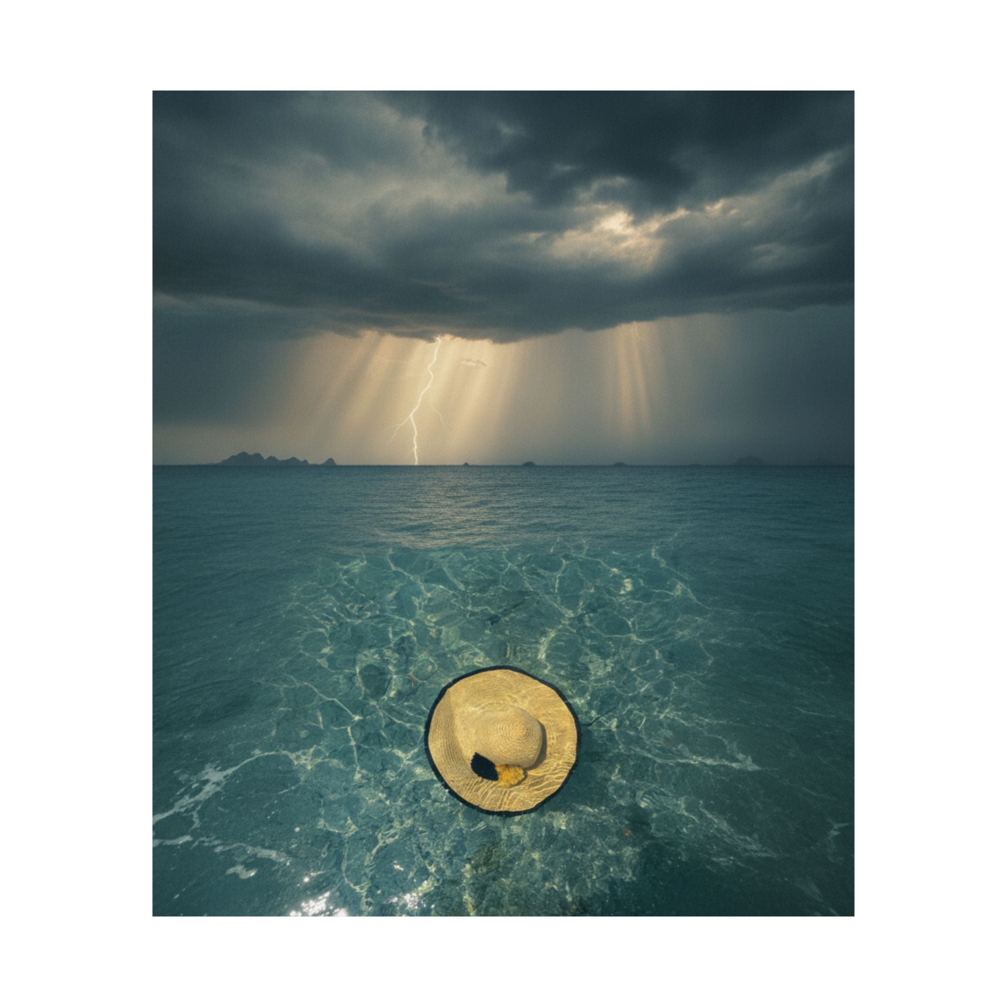 Dramatic Storm — Hat — Matte Poster