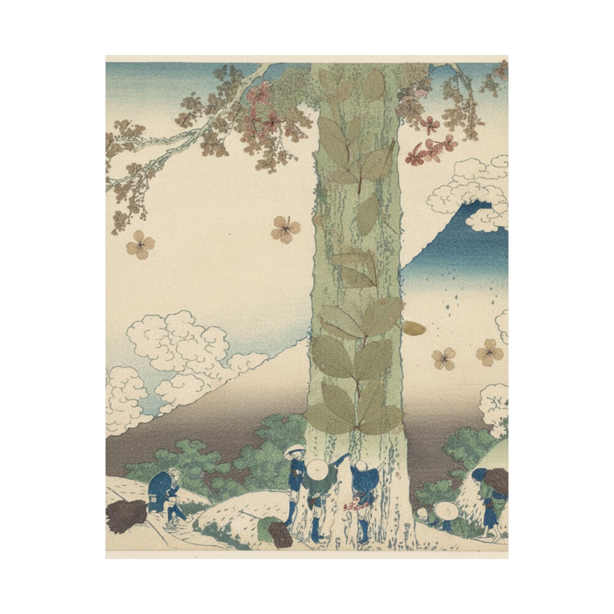 Botanical — Mishima Pass In Kai Province (Kōshū Mishima Goe), From The Series Thirty-Six Vie — Matte Poster