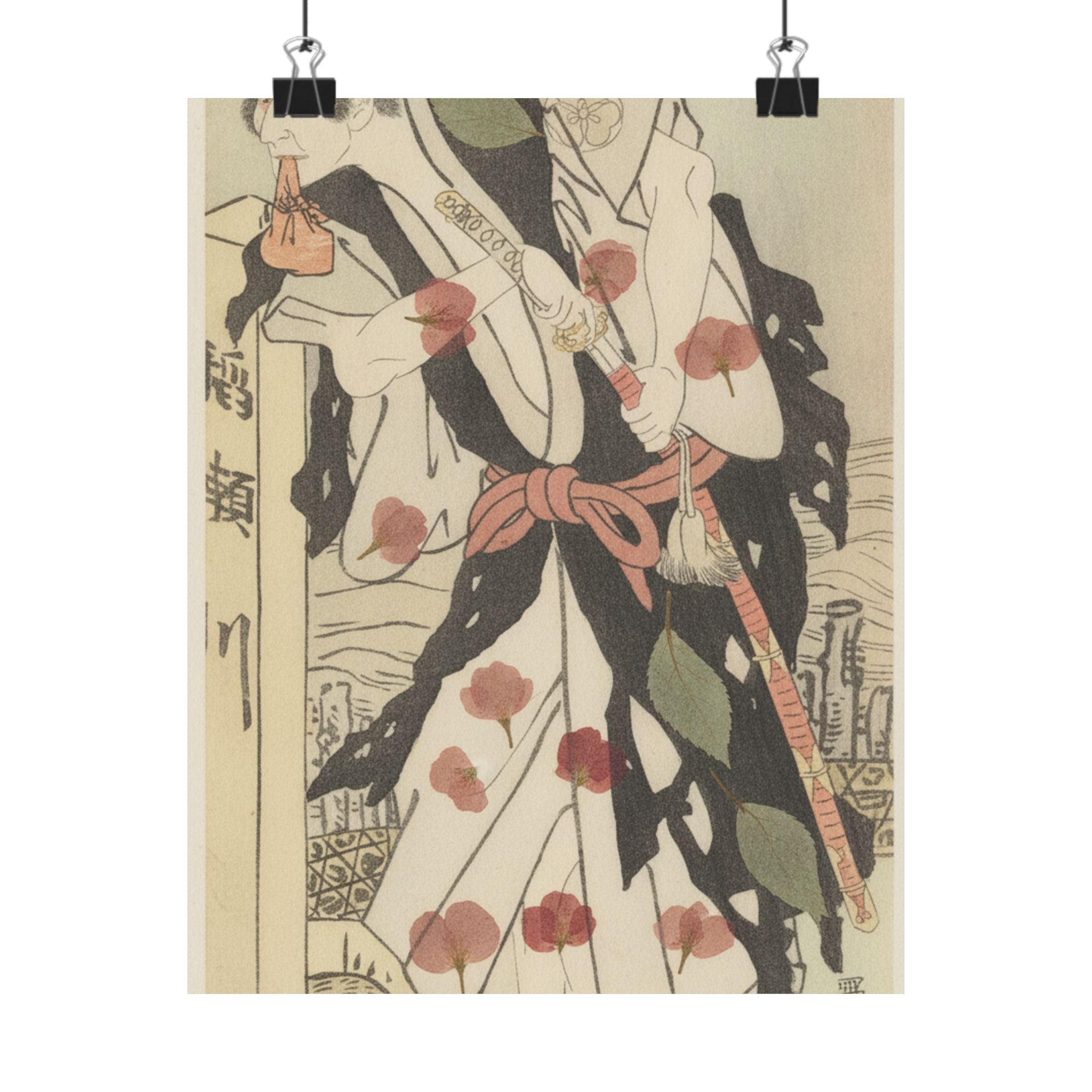 Botanical — Morita Kanya Viii As Kawachi Kanja, Disguised As Genkaibo — Matte Poster