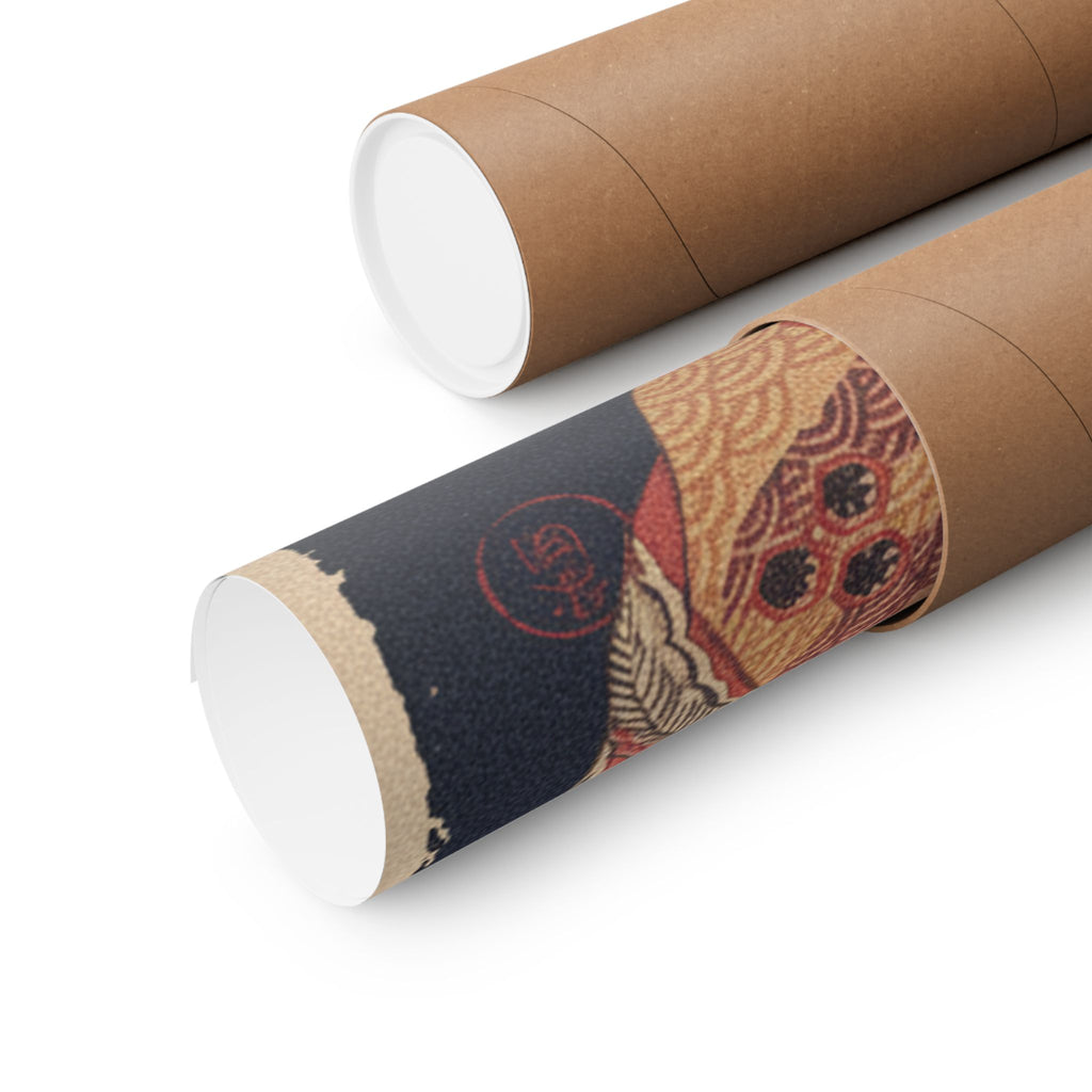 Japanese Street — Courtesan With Branch Of Seri — Matte Poster