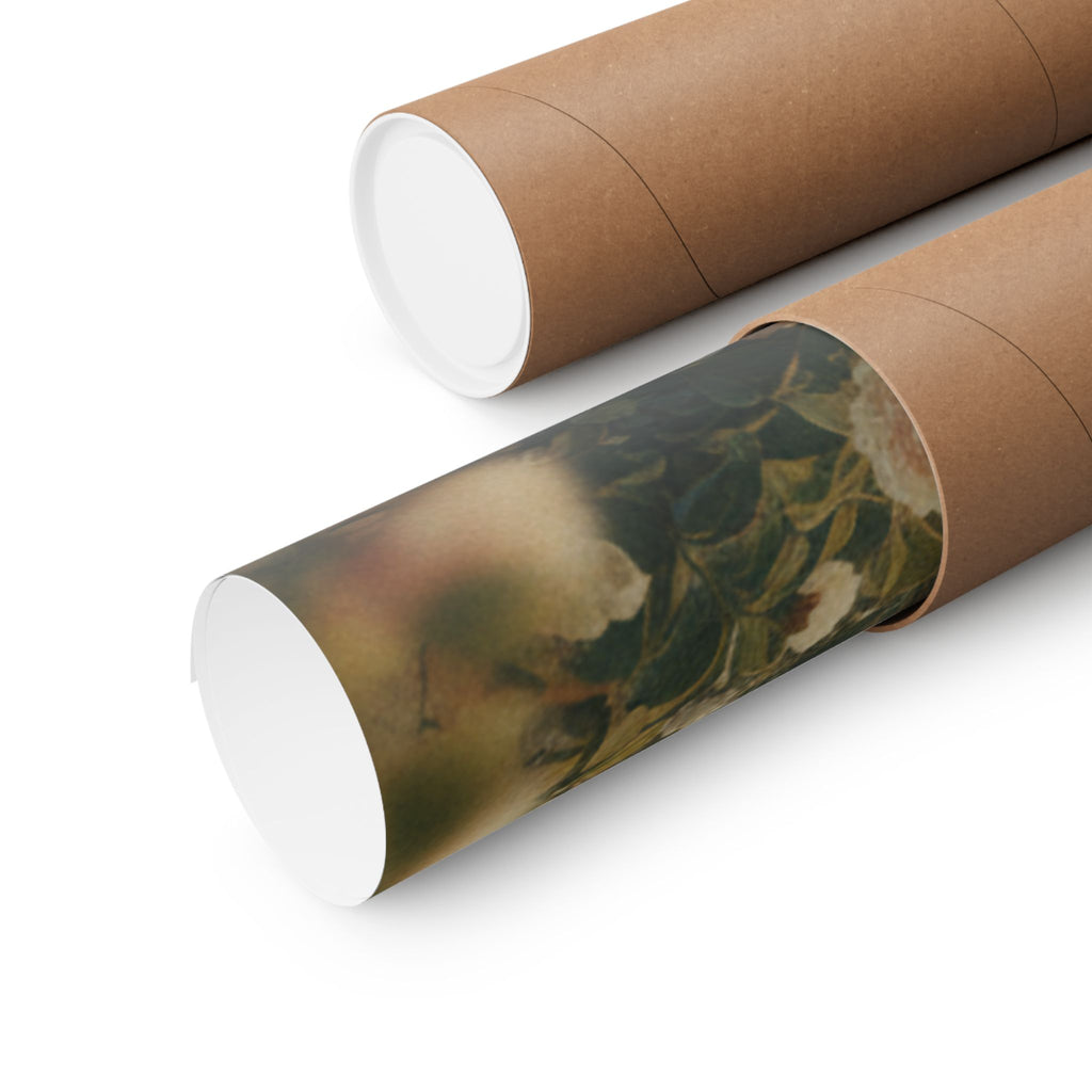 Scenic Nature — Courtesan With Book And Hair-Pin — Matte Poster