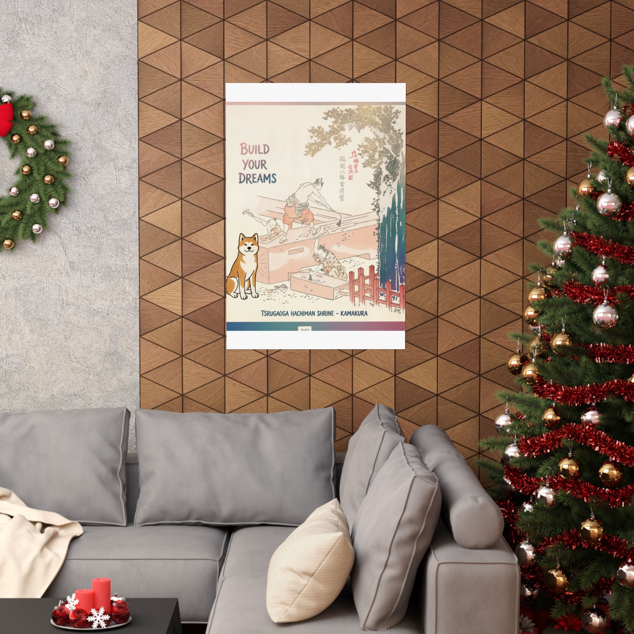 Affirmation — History Of Kamakura: Building Tsurugaoka Hachiman Shrine — Matte Poster