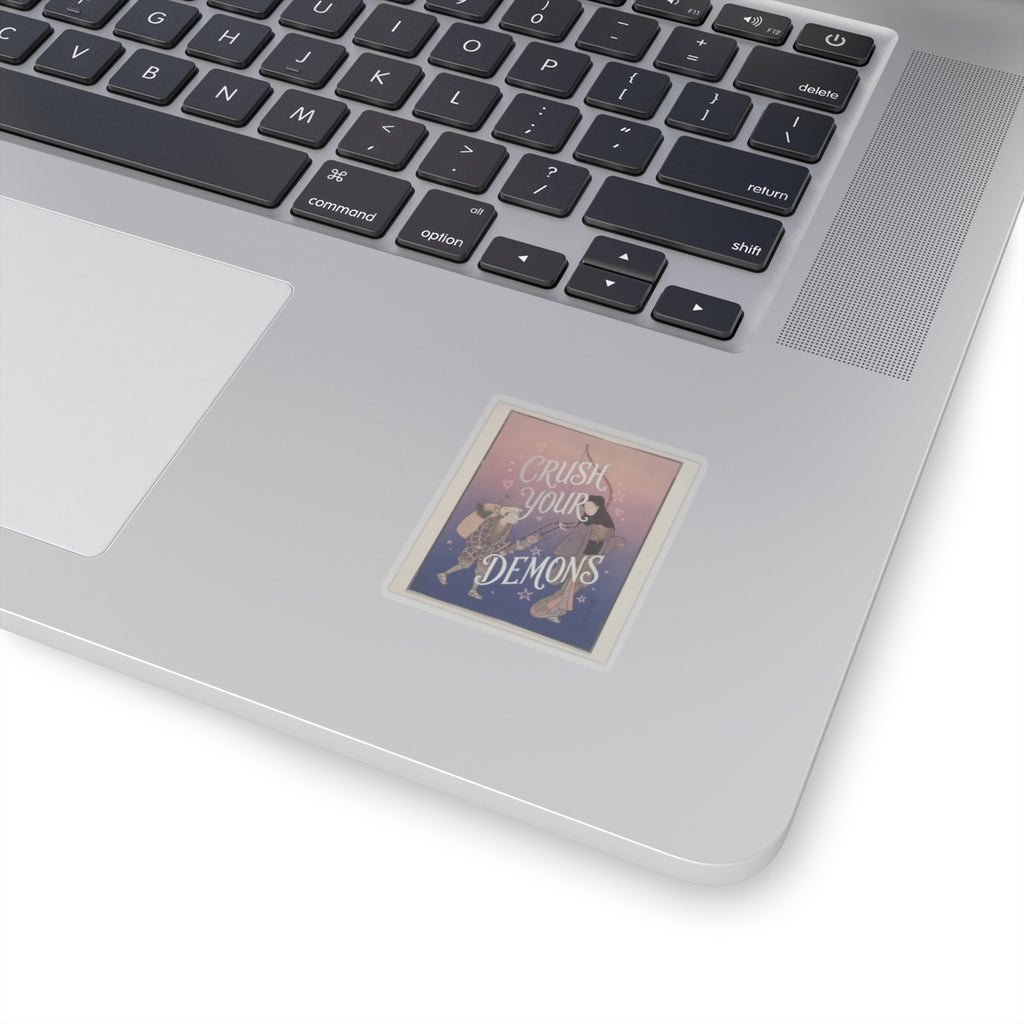 Affirmation — Demon-Crushing Bow — Kiss-Cut Sticker
