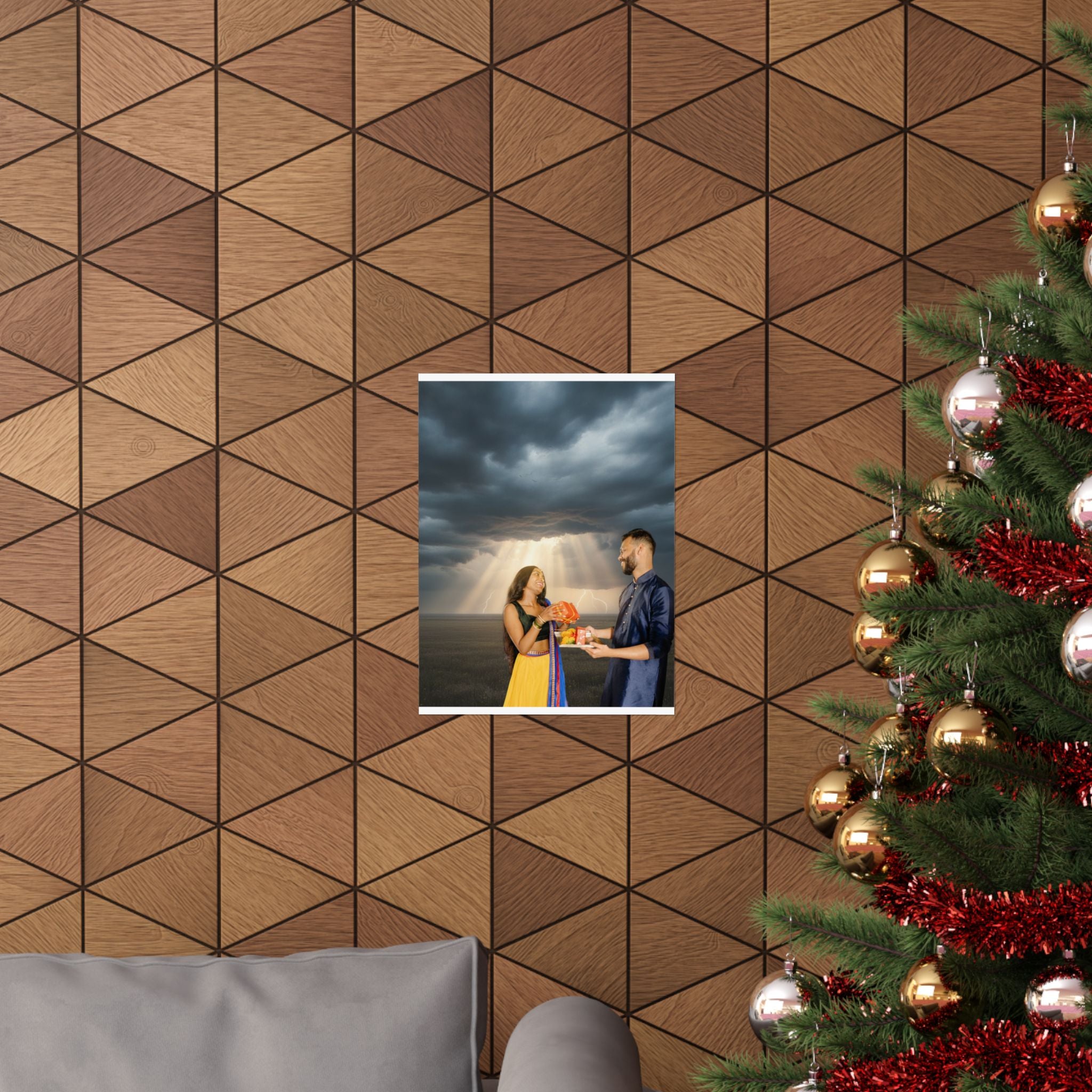 Dramatic Storm — Person — Matte Poster