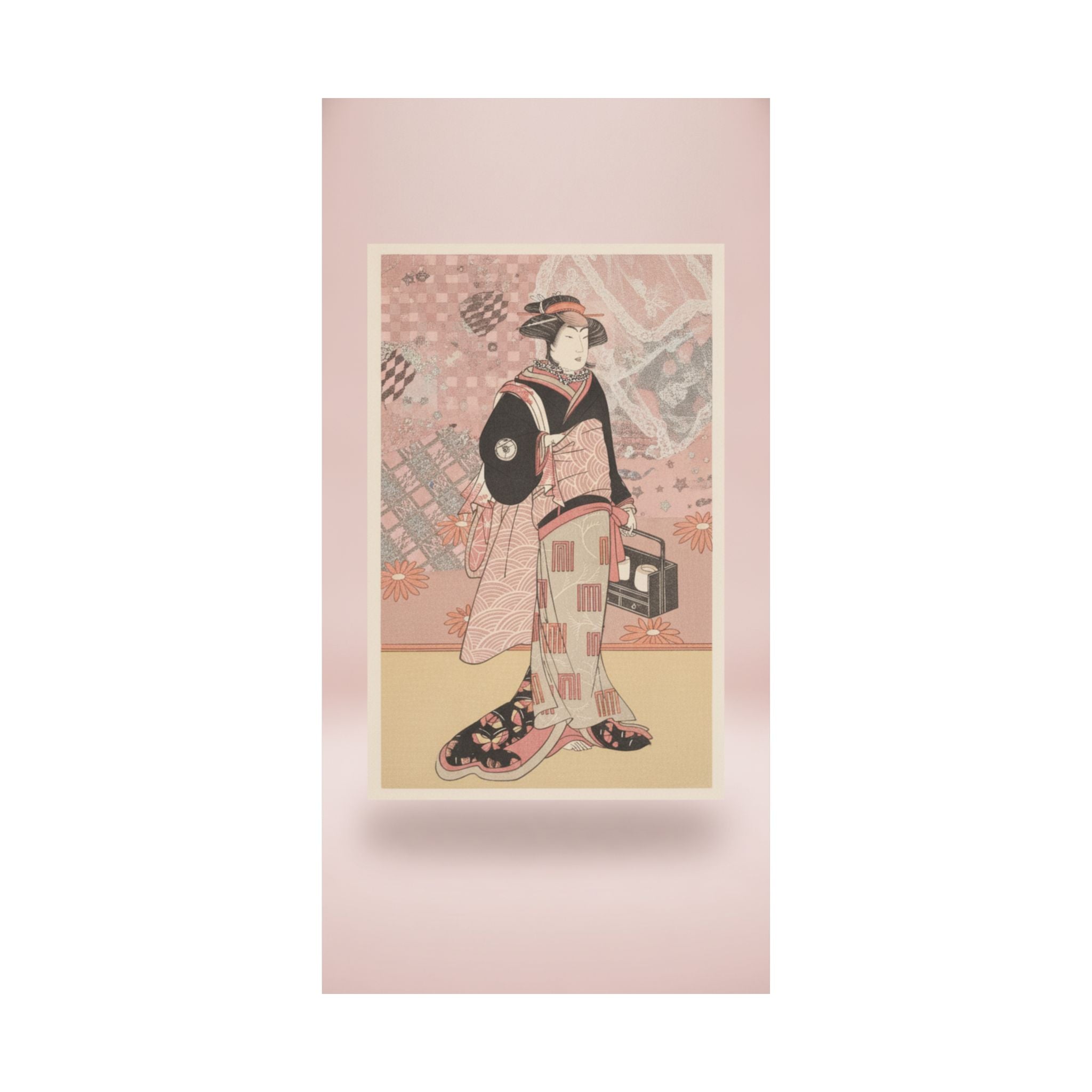 Product Marketing — The Actor Iwai Hanshiro Iv As A Woman In A Black Kimono — Matte Poster