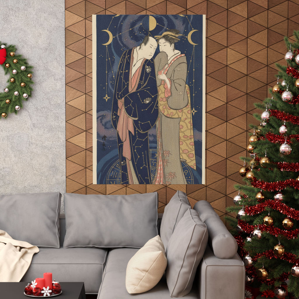 Celestial — Ichikawa Yaozo Iii With A Lady — Matte Poster