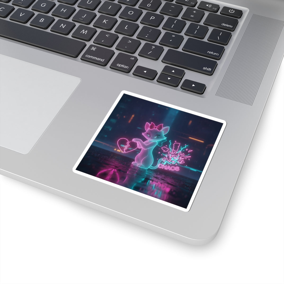 Neon Noir — Cat — Kiss-Cut Sticker