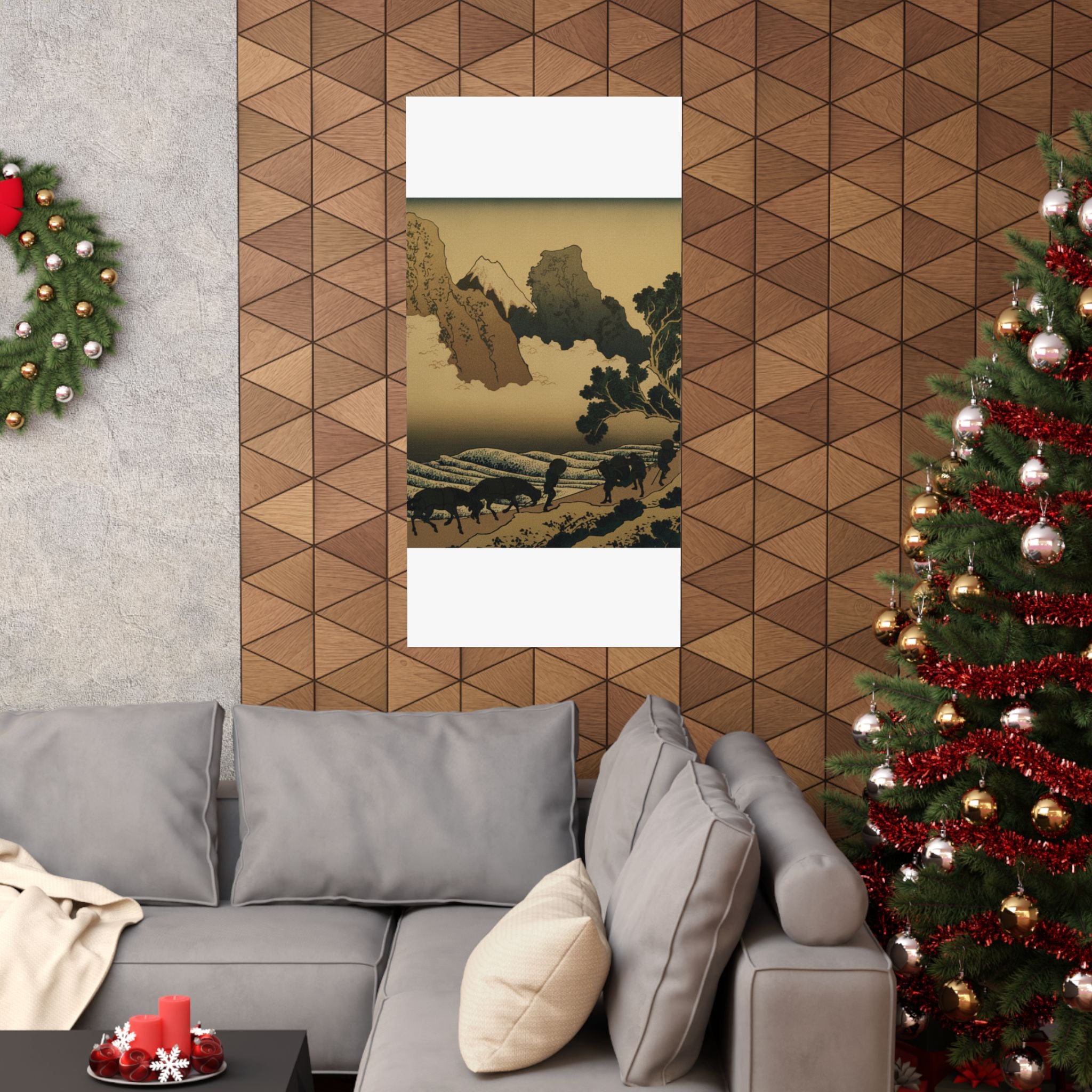 Scenic Nature — View From The Other Side Of Fuji From The Minobu River (Minobugawa Ura Fuji), Fr — Matte Poster