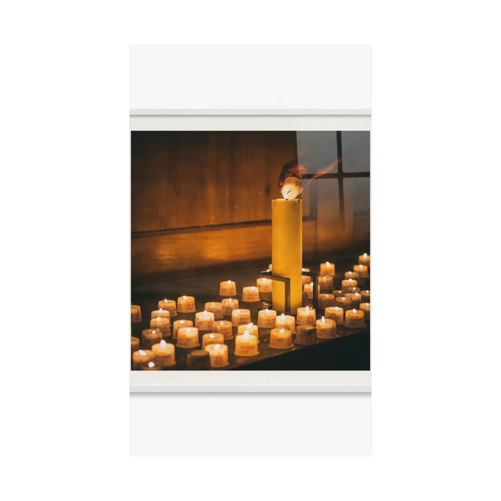 Watercolor — Candle — Matte Poster