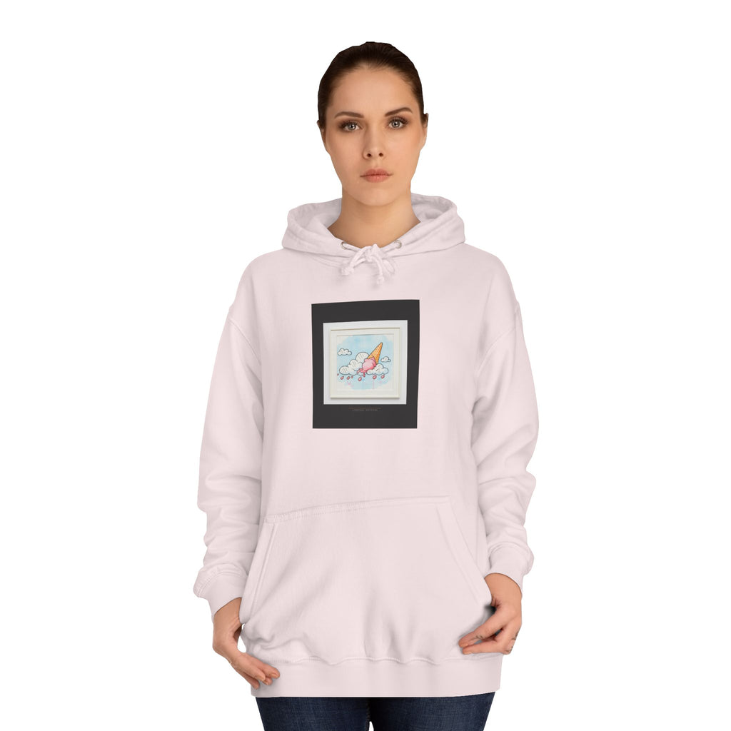 Melting Ice Cream Cloud Watercolour Pullover Hoodie