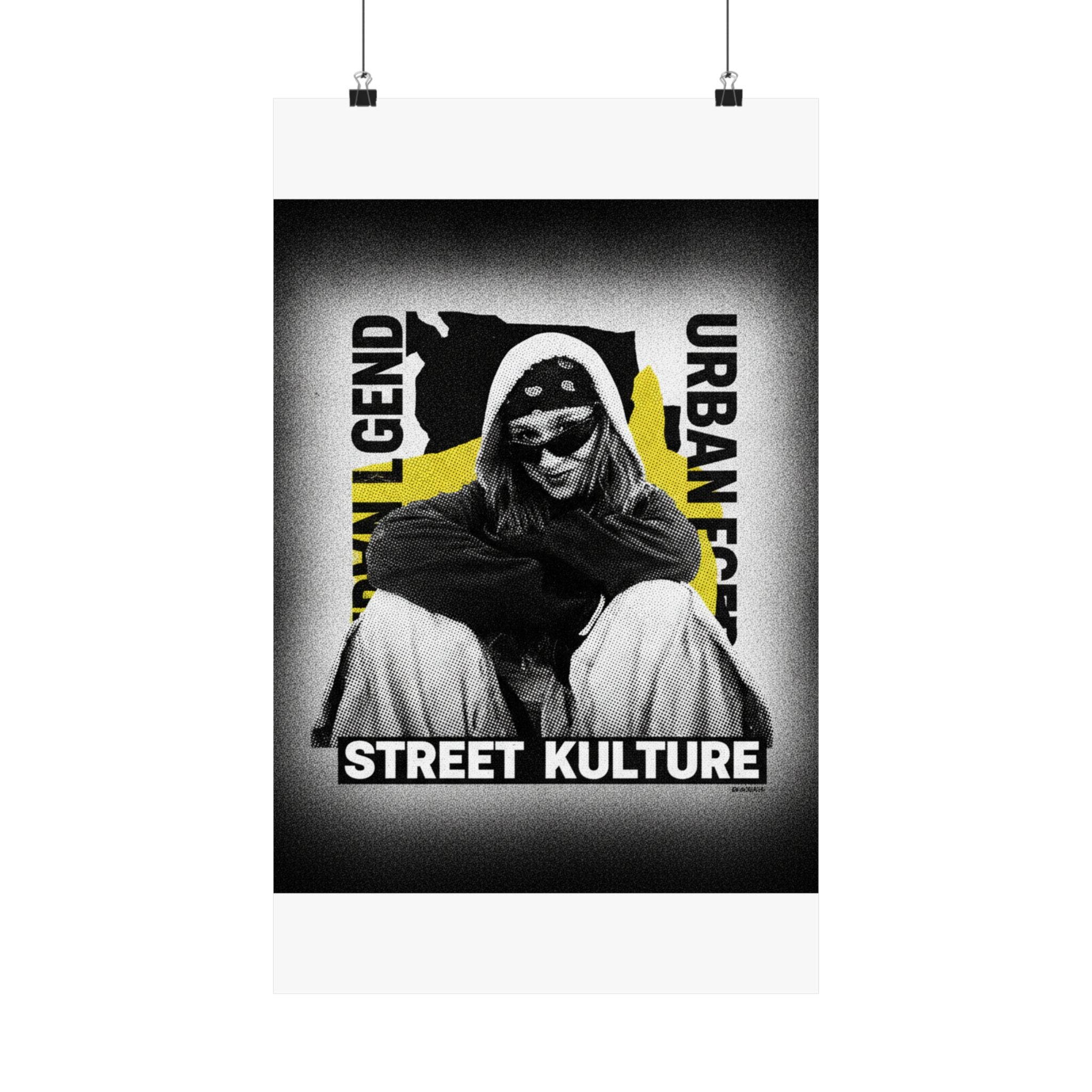 Streetwear Collage — Person — Matte Poster